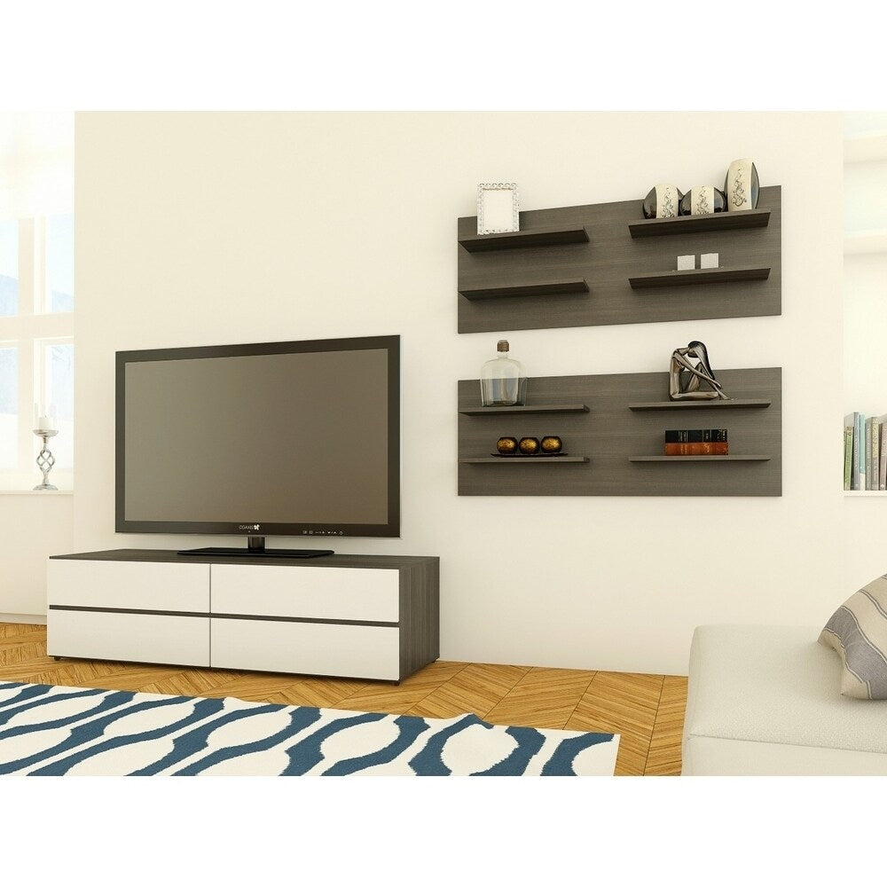 Nexera Allure Decorative Wall Shelf, Ebony