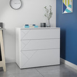 Nexera Atypik 3-Drawer Storage and Filing Cabinet