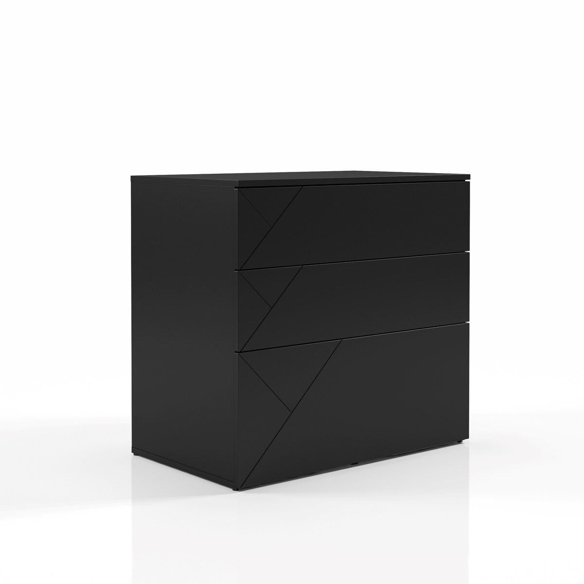 Nexera Atypik 3-Drawer Storage and Filing Cabinet