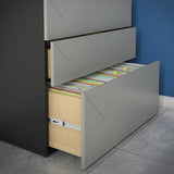 Nexera Atypik 3-Drawer Storage and Filing Cabinet