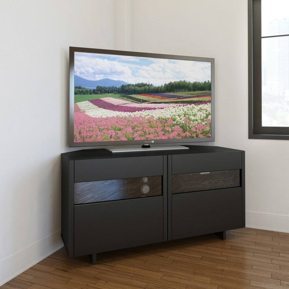 Nexera Vision 48 inch Corner TV Stand, Black