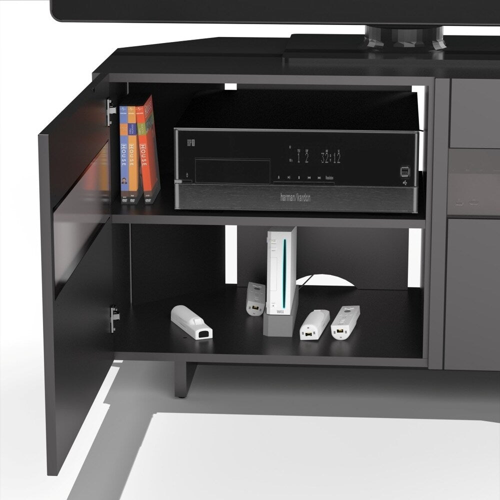 Nexera Vision 48 inch Corner TV Stand, Black