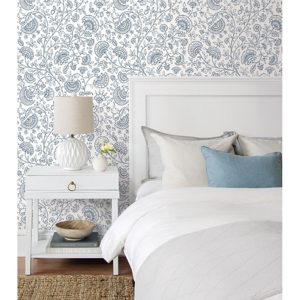 NextWall Paisley Trail Peel and Stick Removable Wallpaper