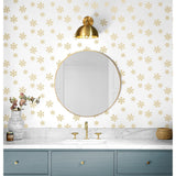 NextWall Snowflakes Peel and Stick Wallpaper