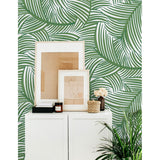 NextWall Tossed Palm Fronds Peel and Stick Wallpaper