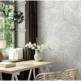 NextWall Tossed Palm Fronds Peel and Stick Wallpaper