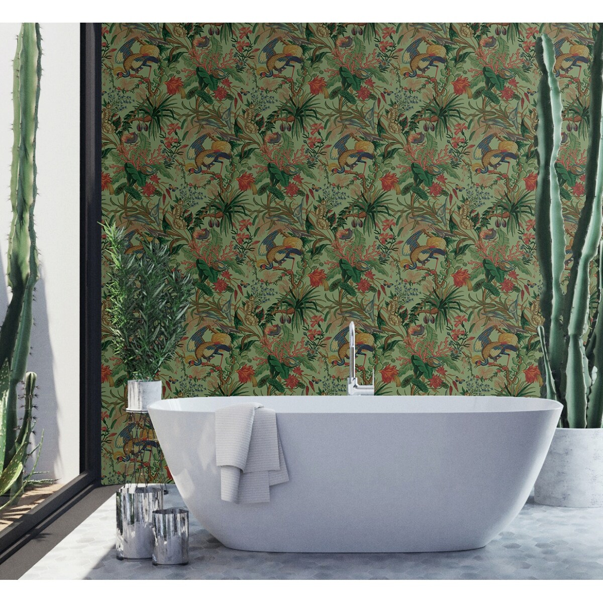 NextWall Tropical Canopy Peel and Stick Wallpaper
