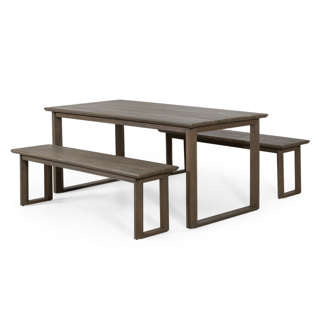 Nibley Outdoor Acacia Wood Outdoor 3 Piece Picnic Dining Set by Christopher Knight Home