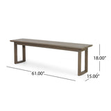 Nibley Outdoor Acacia Wood Outdoor 3 Piece Picnic Dining Set by Christopher Knight Home
