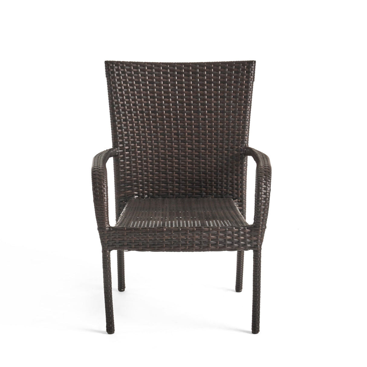 Nibley Outdoor Acacia Wood and Wicker Dining Set by Christopher Knight Home