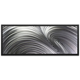 NAY 'Fusion Composition" White/ Grey Contemporary Metal Wall Art