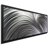 NAY 'Fusion Composition" White/ Grey Contemporary Metal Wall Art