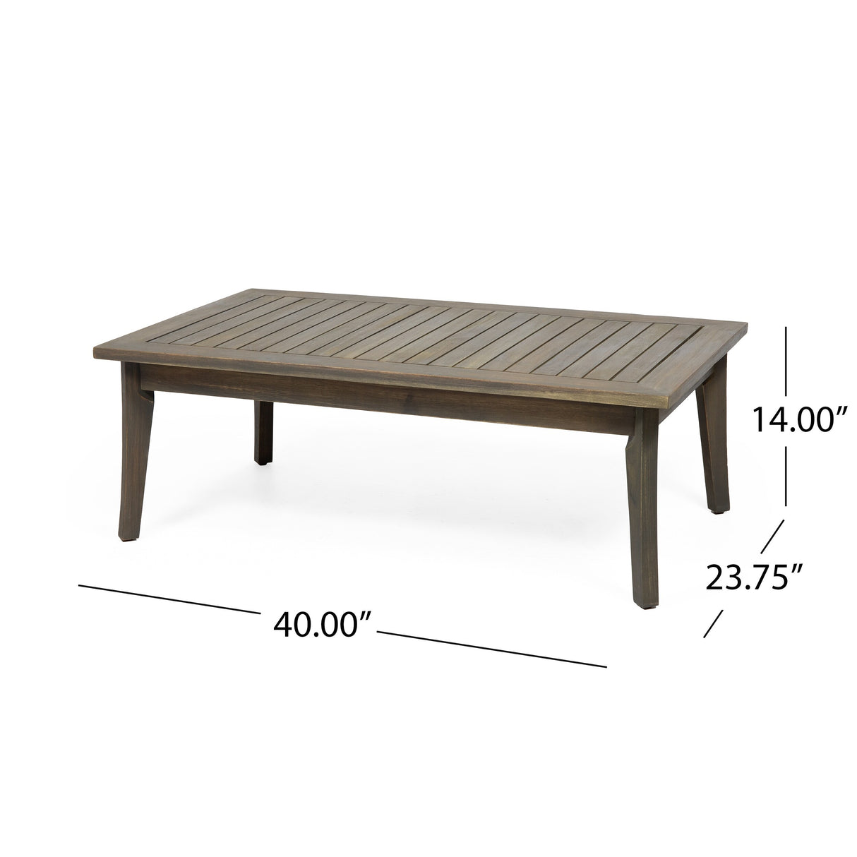 Nicholson Outdoor 4-seat Acacia Chat Set by Christopher Knight Home