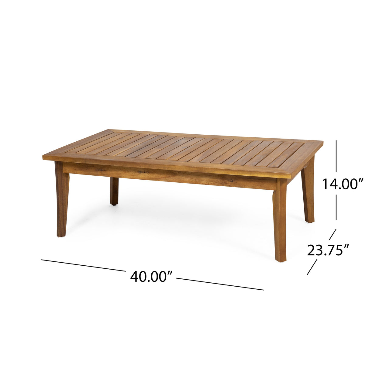 Nicholson Outdoor 4-seat Acacia Chat Set by Christopher Knight Home