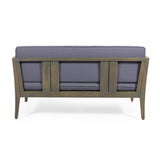 Nicholson Outdoor 4-seat Acacia Chat Set by Christopher Knight Home
