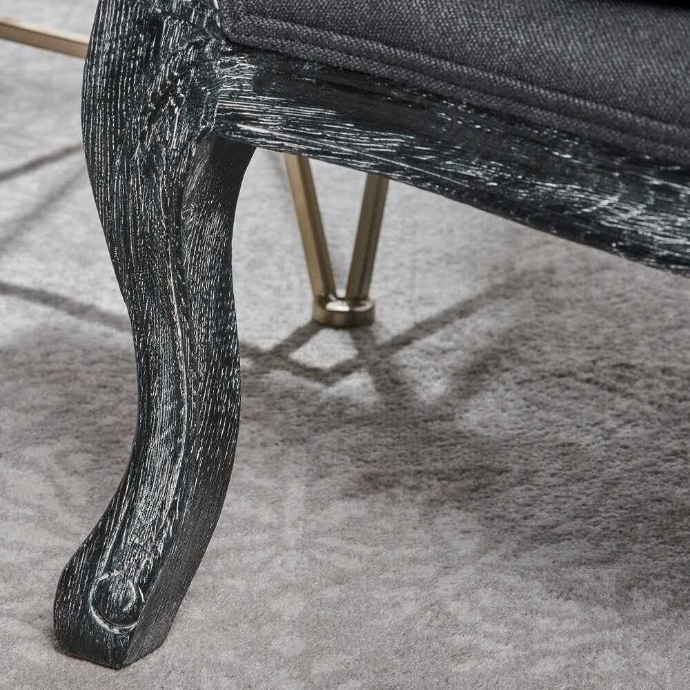 Nicklaus Weathered Occasional Fabric Chair by Christopher Knight Home