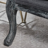 Nicklaus Weathered Occasional Fabric Chair by Christopher Knight Home