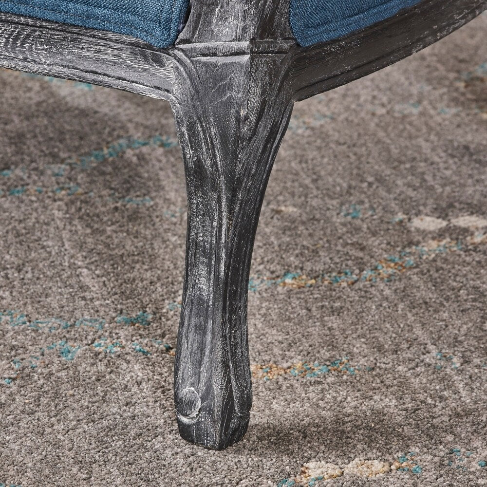 Nicklaus Weathered Occasional Fabric Chair by Christopher Knight Home