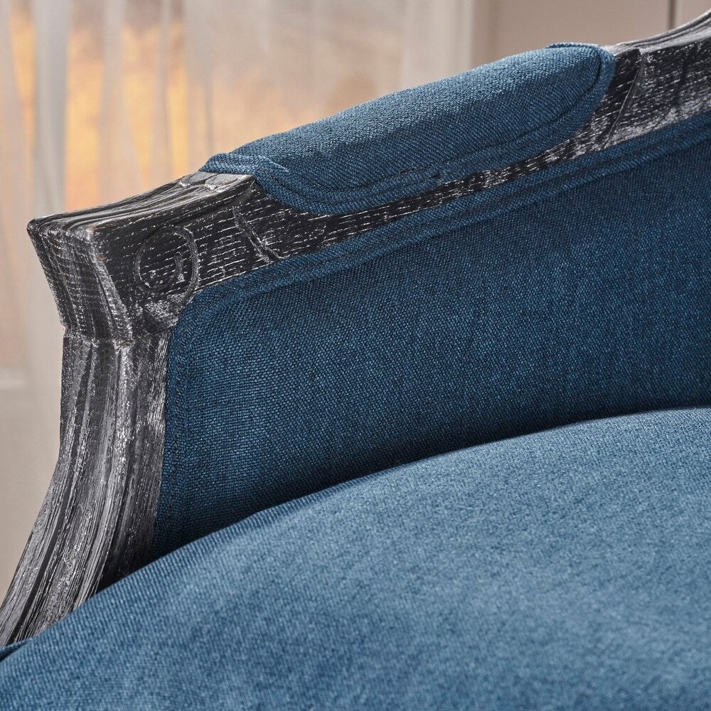 Nicklaus Weathered Occasional Fabric Chair by Christopher Knight Home