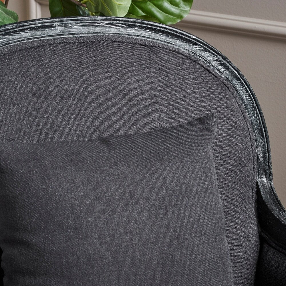 Nicklaus Weathered Occasional Fabric Chair by Christopher Knight Home