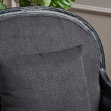 Nicklaus Weathered Occasional Fabric Chair by Christopher Knight Home