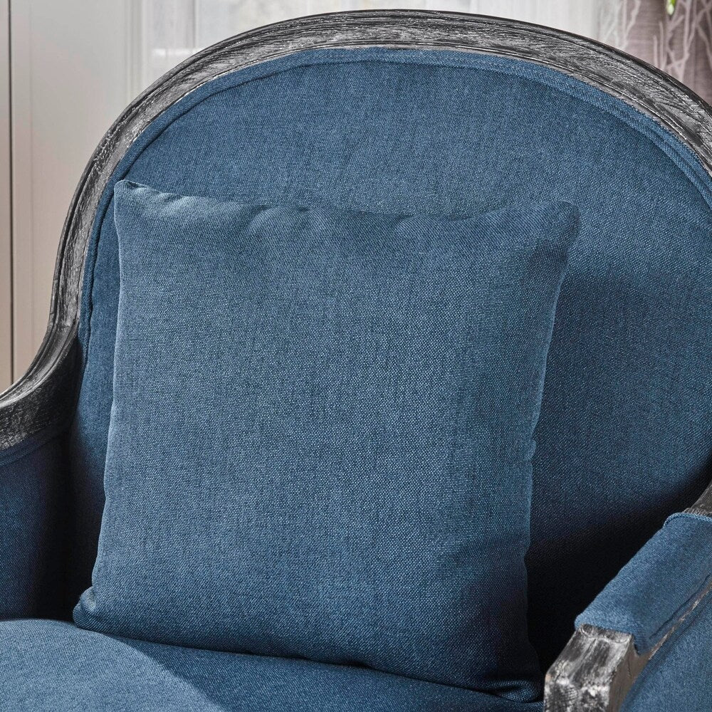 Nicklaus Weathered Occasional Fabric Chair by Christopher Knight Home
