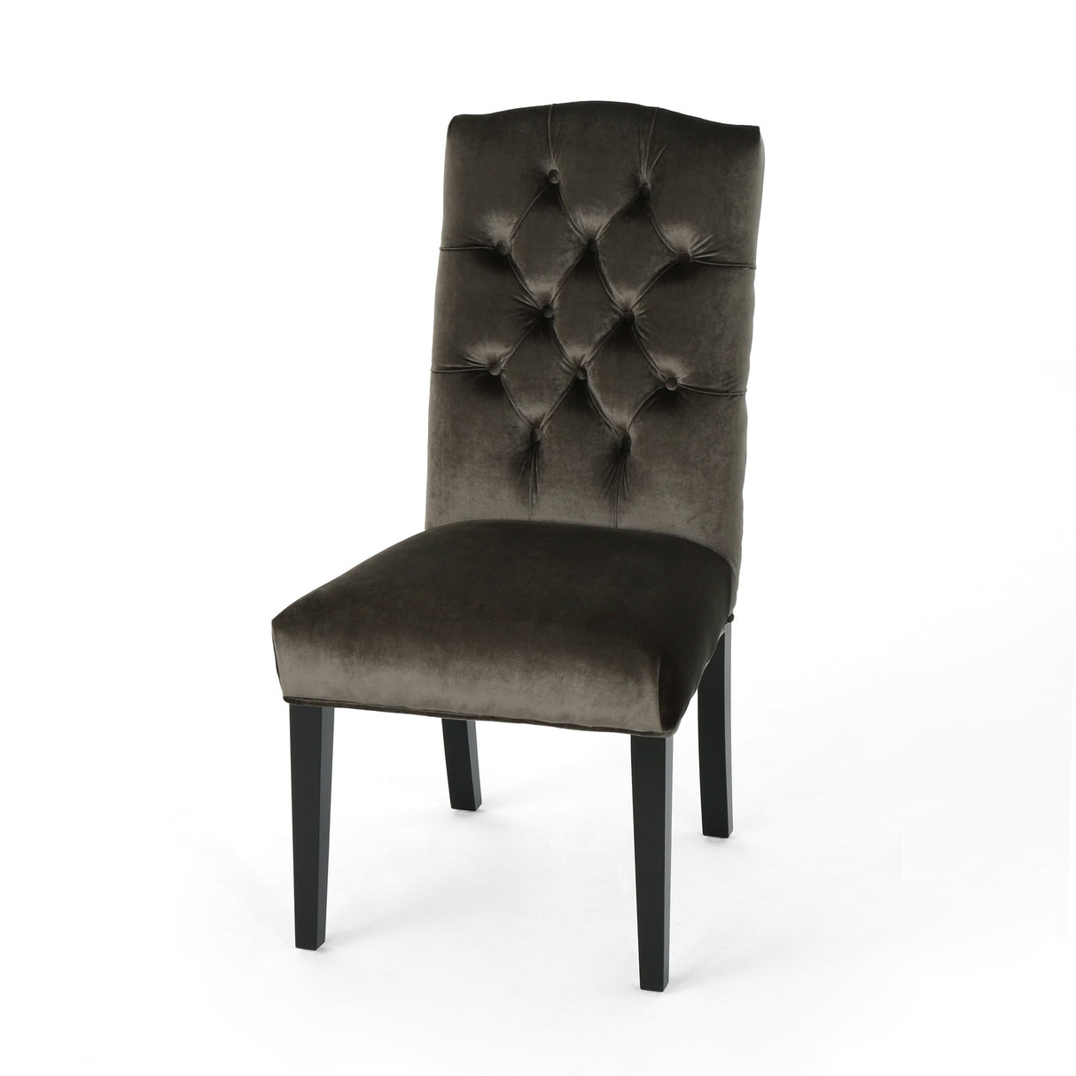 Nickolai Crown Top Velvet Dining Chair (Set of 2) by Christopher Knight Home
