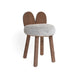 Nico & Yeye Fuzzy Lola Walnut Kids Chair