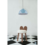 Nico & Yeye Fuzzy Lola Walnut Kids Chair