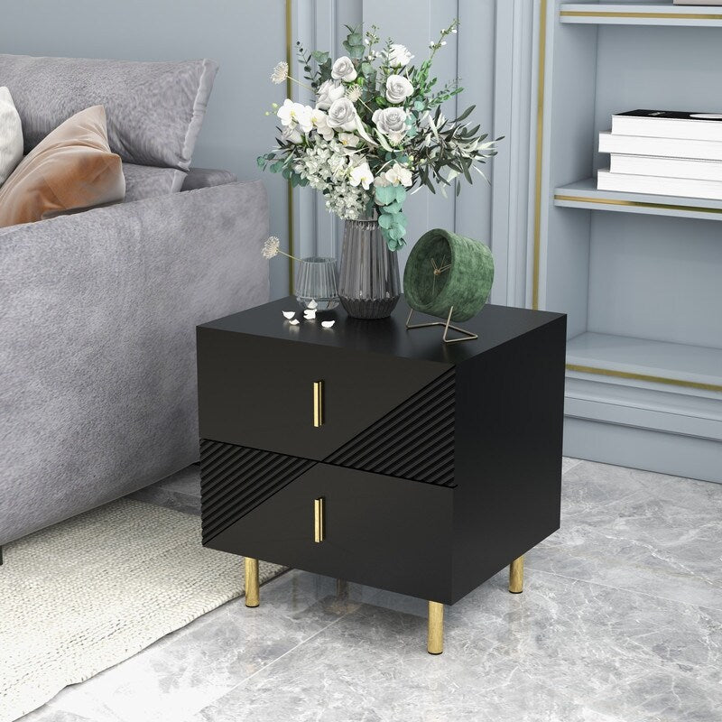 Night Table With Drawers 2 Drawer Bedside Cupboard nightstand