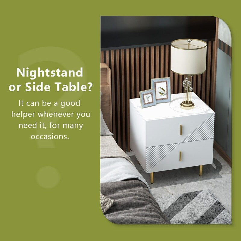 Night Table With Drawers 2 Drawer Bedside Cupboard nightstand