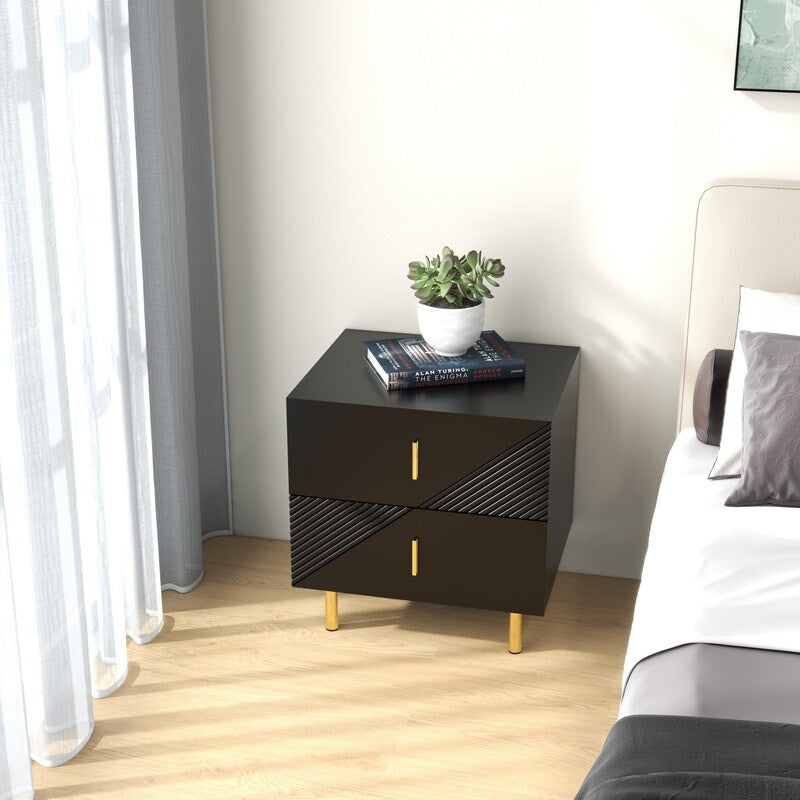 Night Table With Drawers 2 Drawer Bedside Cupboard nightstand