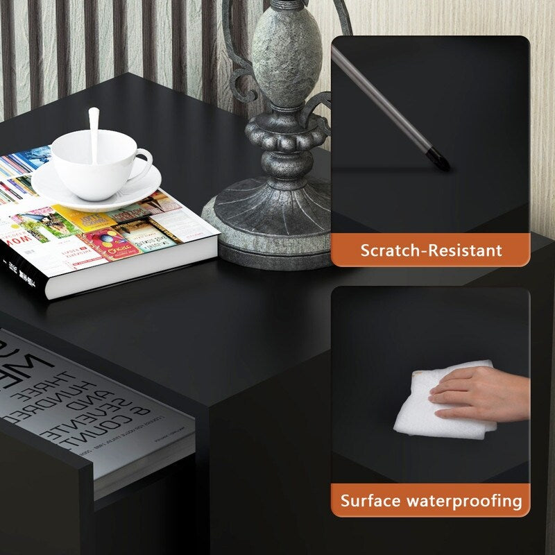 Night Table With Drawers 2 Drawer Bedside Cupboard nightstand