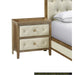 Nightstand 1pc Designed Drawers Fronts Modern Bedroom Furniture