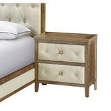Nightstand 1pc Designed Drawers Fronts Modern Bedroom Furniture