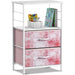 Nightstand 2-Drawer Shelf Storage - Bedside Furniture End Table Chest