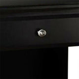 Nightstand Bedside Table Chest with 1 Drawer and Shelf in Black Finish