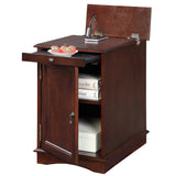 Nightstand Birch Finish with USB Outlet Nightstand Multifunctional