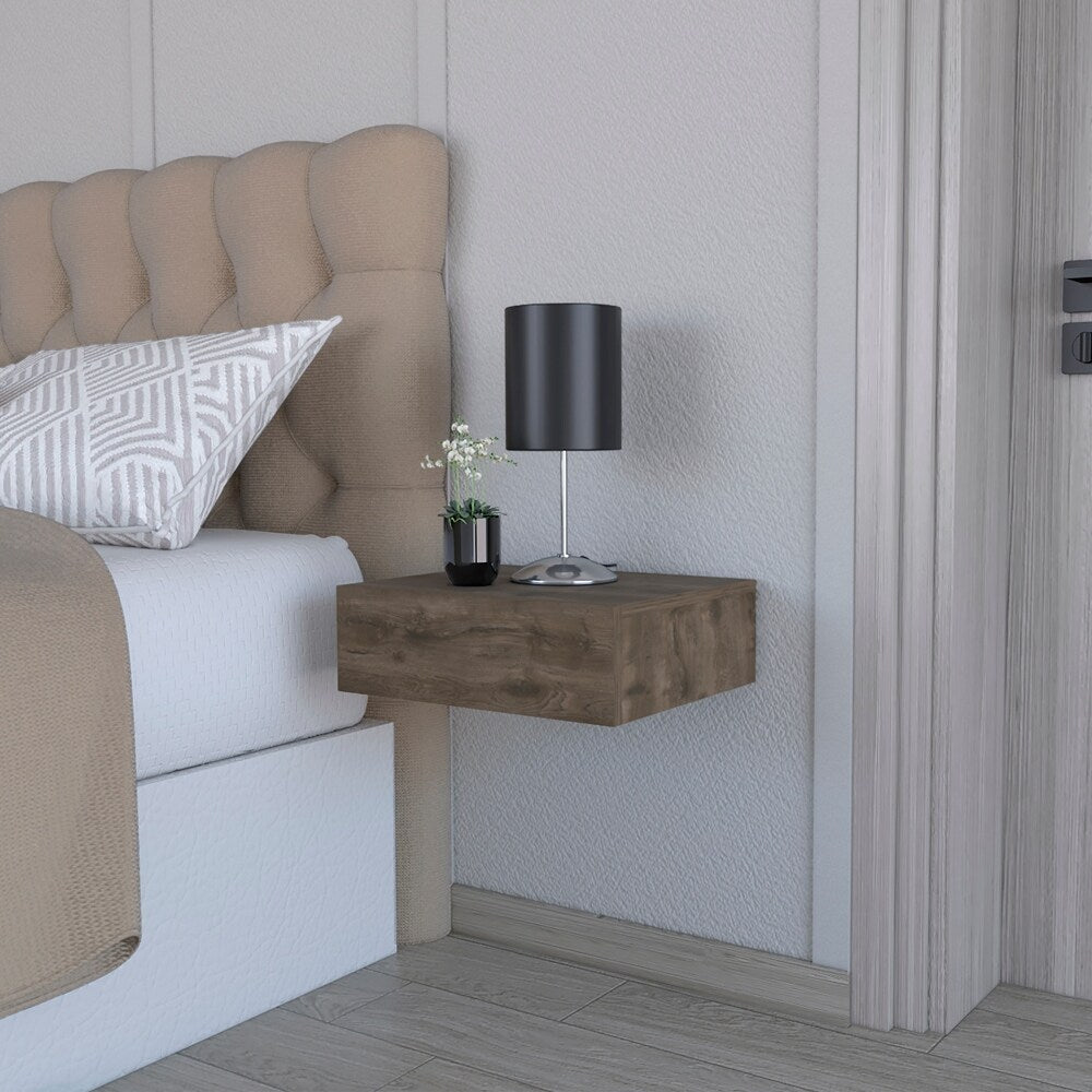 Nightstand Isola, Bedroom, Dark Brown,High quality and durable