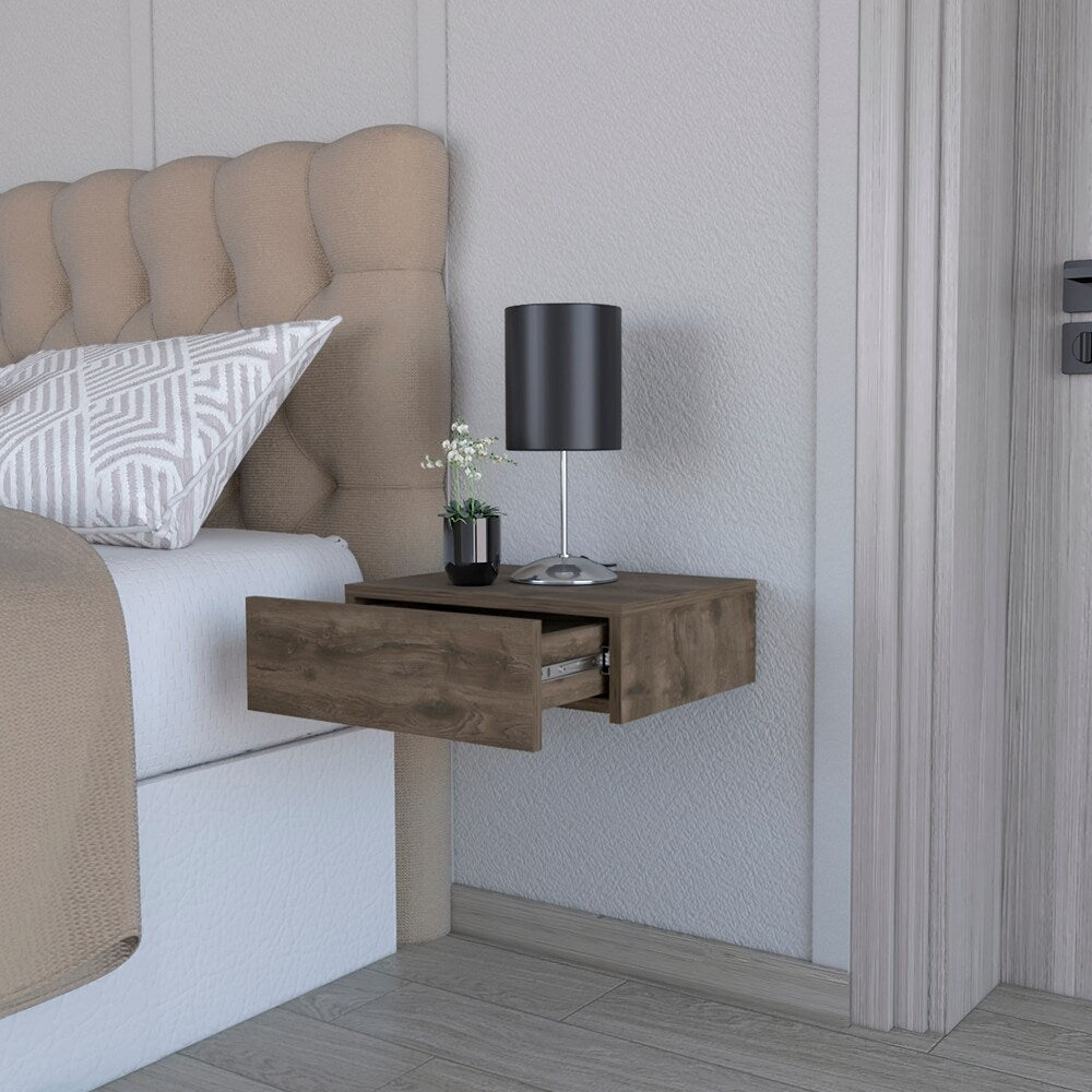 Nightstand Isola, Bedroom, Dark Brown,High quality and durable