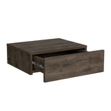 Nightstand Isola, Bedroom, Dark Brown,High quality and durable