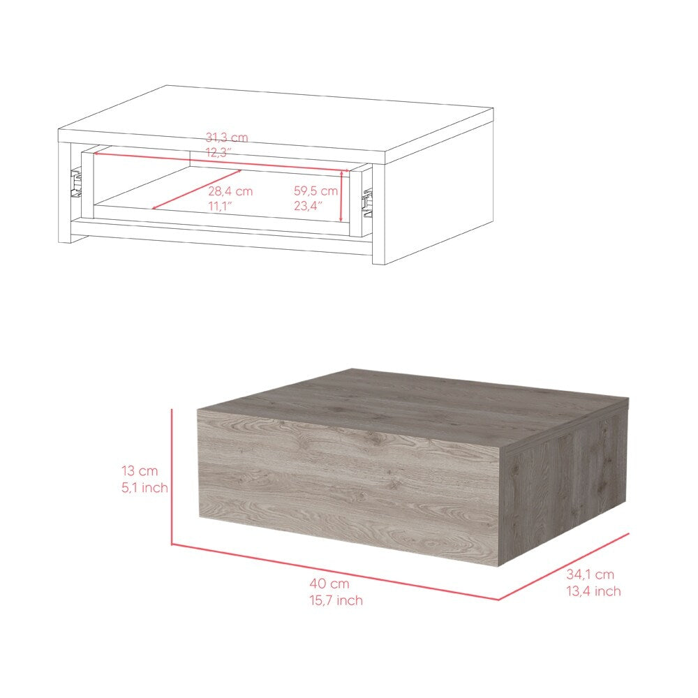 Nightstand Isola, Bedroom, Dark Brown,High quality and durable