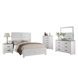 Nightstand Paper veneer Bedroom Furniture 2-Drawers Bedside Table