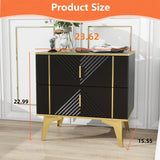 Nightstand With Drawers For Bedroom,nightstands Bedside Tables,bed Side Table,a Set Of Two Bedside Tables