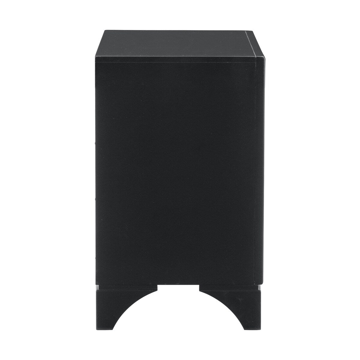 Nightstand of 2x Drawers Faux Crystal Handles