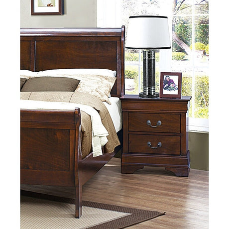 Nightstand of 2x Drawers Traditional Design Bedroom Furniture
