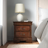 Nightstand of 2x Drawers Traditional Design Bedroom Furniture