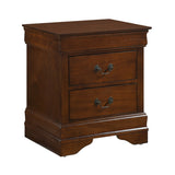 Nightstand of 2x Drawers Traditional Design Bedroom Furniture