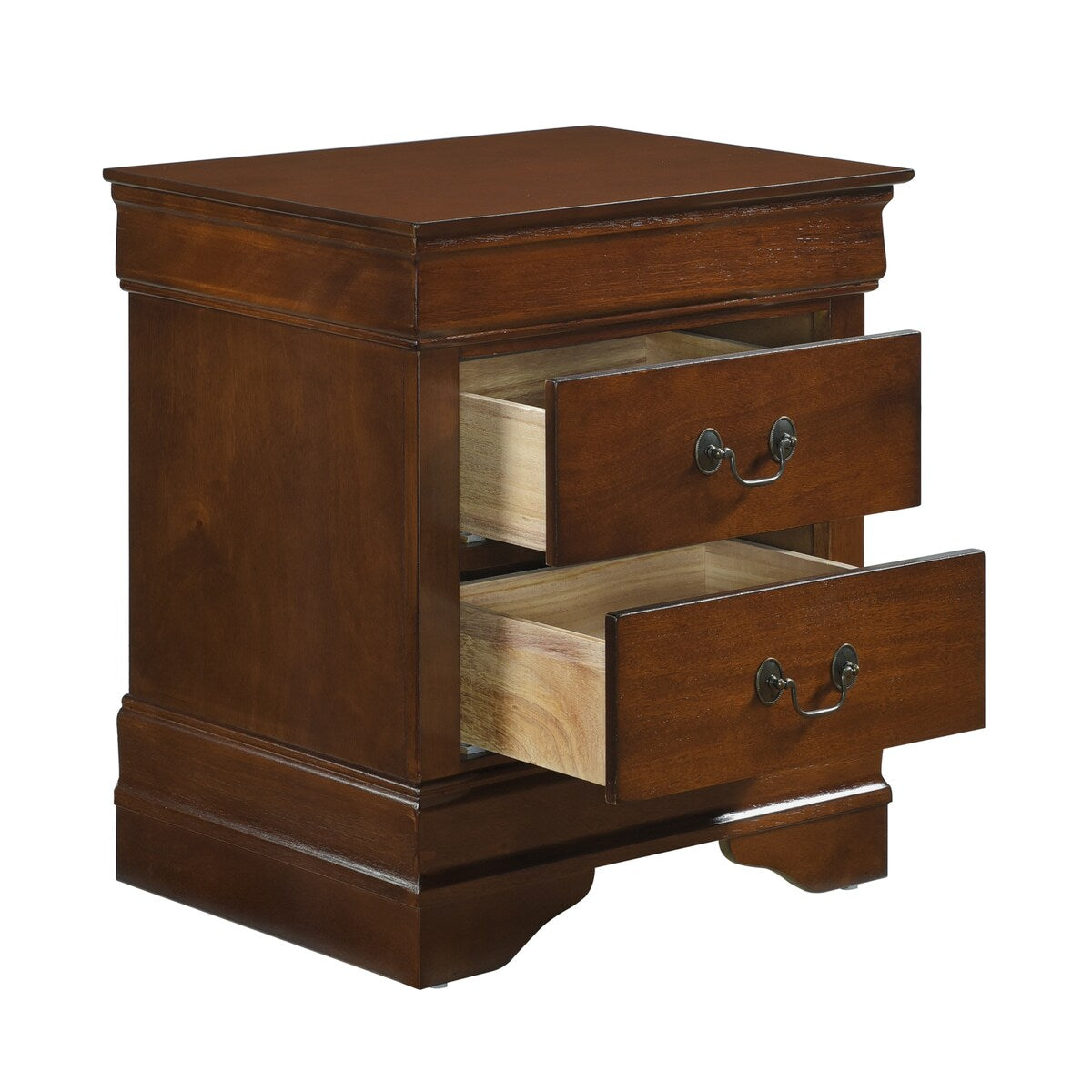 Nightstand of 2x Drawers Traditional Design Bedroom Furniture