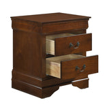 Nightstand of 2x Drawers Traditional Design Bedroom Furniture